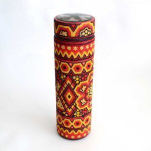Termo con Arte Huichol : Décoré avec Microchaquira, Unique et Exclusif