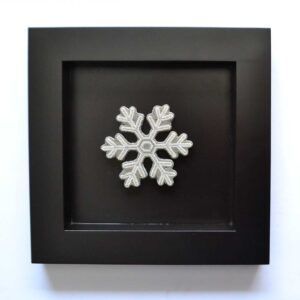 Copo de nieve de arte huichol