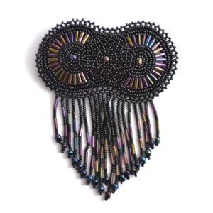 Hair Clip - Huichol art