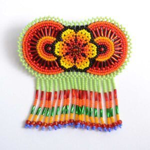Pince à cheveux - Art Huichol