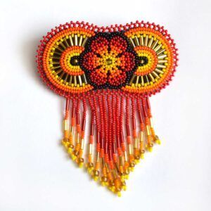 Pince à cheveux - Art Huichol