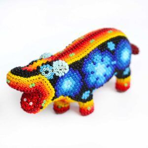 Hippopotame - Art huichol