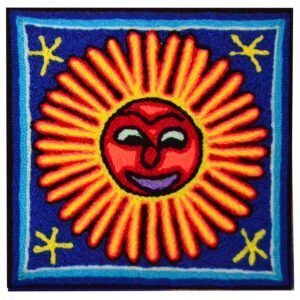 Peinture sur fil - Art Huichol