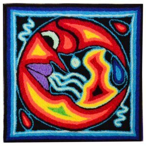 Peinture sur fil - Art Huichol