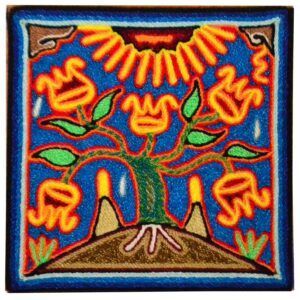 Peinture sur fil - Art Huichol