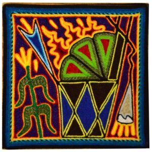 Peinture sur fil - Art Huichol