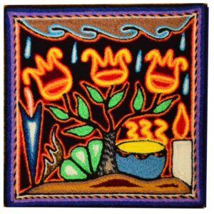 Peinture sur fil - Art Huichol