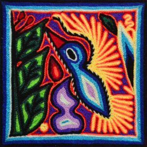 Peinture sur fil - Art Huichol