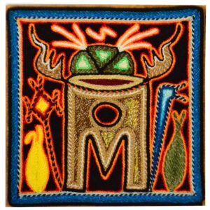 Peinture sur fil - Art Huichol