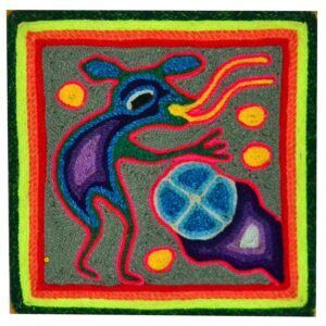 Peinture sur fil - Art Huichol