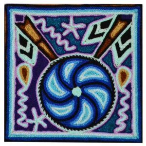 Peinture sur fil - Art Huichol