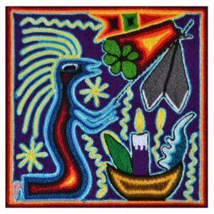 Peinture sur fil - Artisanat Huichol