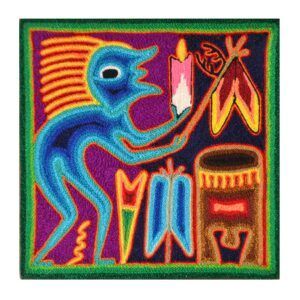 Peinture sur fil - Artisanat Huichol