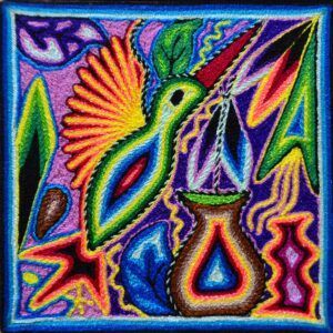 Peinture sur fil - Artisanat Huichol