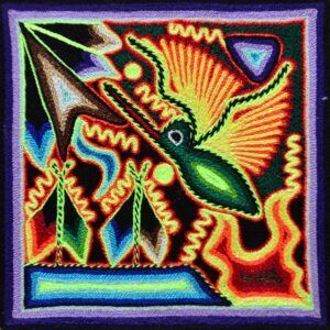 Peinture sur fil - Artisanat Huichol