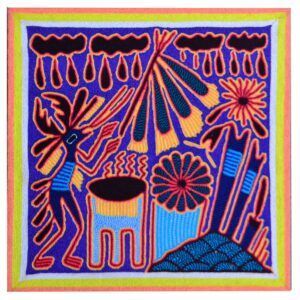 Art huichol - Peinture sur fil