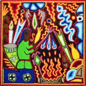 Art huichol - Peinture sur fil