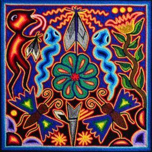 Art huichol - Peinture sur fil
