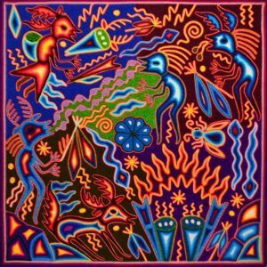 Art huichol - Peinture sur fil