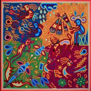 Art huichol - Peinture sur fil