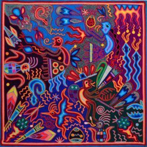 Art huichol - Peinture sur fil