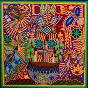 Art huichol - Peinture sur fil