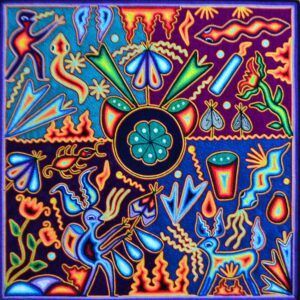 Art huichol - Peinture sur fil