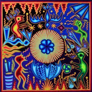 Art huichol - Peinture sur fil