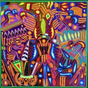 Art huichol - Peinture sur fil