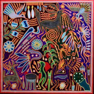 Art huichol - Peinture sur fil