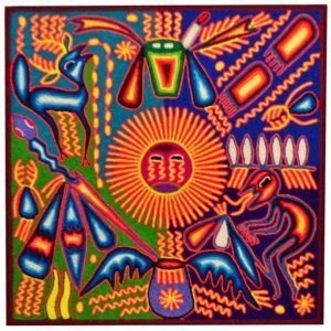 Art huichol - Peinture sur fil
