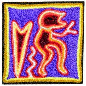 Huichol Yarn Painting – Handcrafted Thread Art