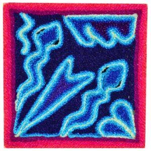 Peinture sur fil Huichol – Art du fil artisanal