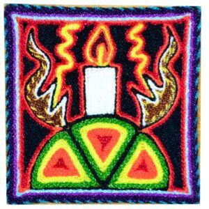 Peinture au fil - Art Huichol