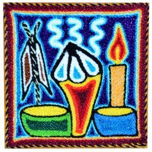 Peinture au fil - Art Huichol