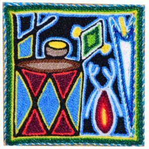 Peinture au fil - Art Huichol