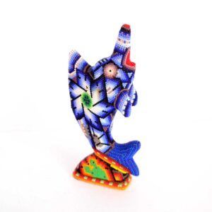 “ Voilier de la force : Sculpture en perles Huichol ”