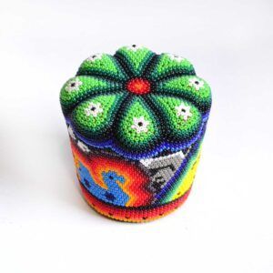 Peyotl en bois Huichol