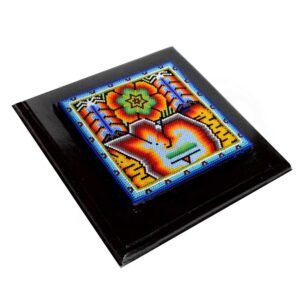 Huichol Beaded Painting – Sacred Vision from Nayarit