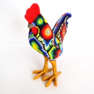 Huichol-Perlenhahn – Symbol für Vitalität und Tradition