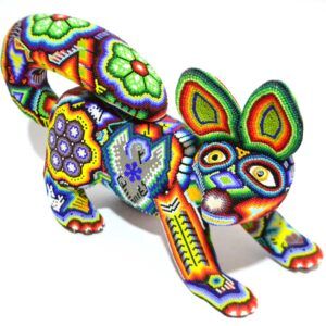 Huichol Beaded Fox