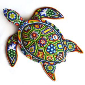 Tortue perlée Huichol